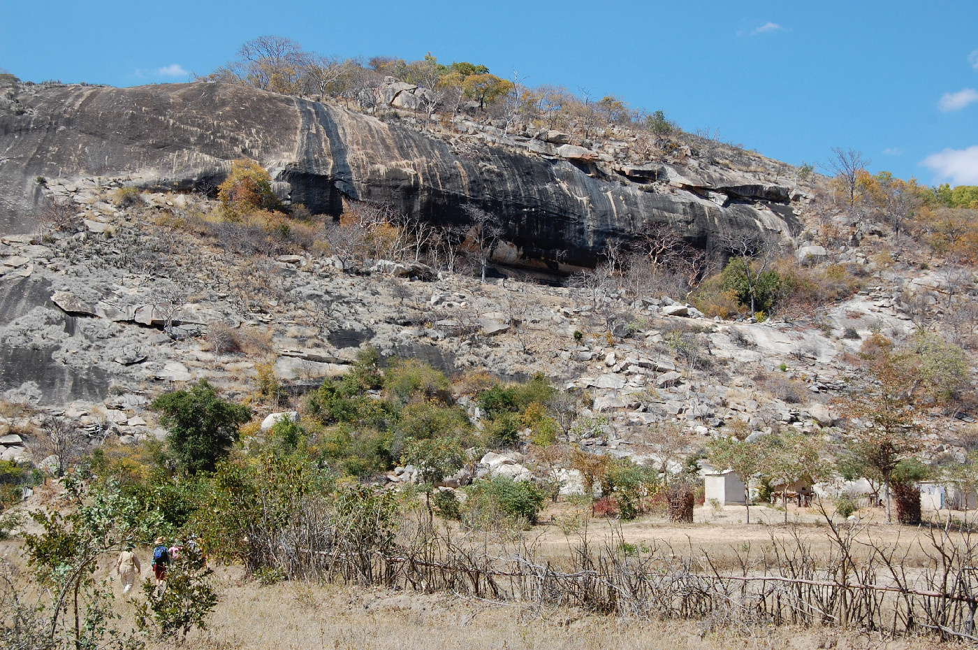 View of Charewa from below (photograph by Rob Burrett in 2009)
