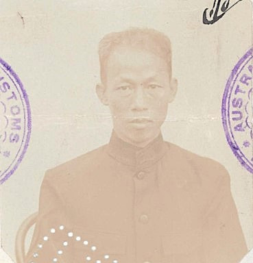 Chen Chee aged 42 in 1910 from his CEDT paperwork (source: NAA: K1145, 1910/189)