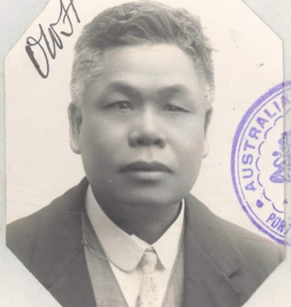 Chew Sicke aged 52 in 1913 from his CEDT paperwork (source: NAA: K1145, 1913/100)