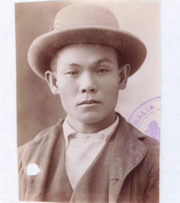 Chew Yick aged 32 in 1903 from his CoD paperwork (source: NAA: K1145, 1903/69)