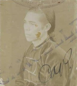 Faded photograph of Chin Fun Sue from his 1905 CoD paperwork (source: NAA: K1145, 1905/69)