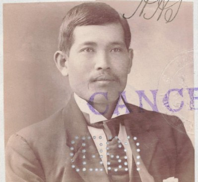 Chin Toy aged 33 in 1908 from his CEDT paperwork (source: NAA: K1145, 1908/23)