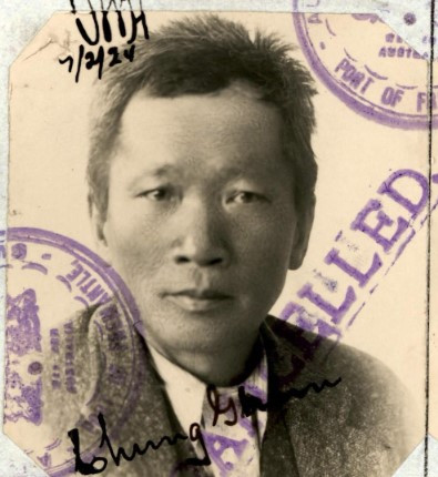 Chung Ghun aged 54 in 1924 from his CEDT paperwork (source: NAA: K1145, 1924/13)
