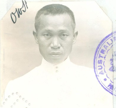 Ghi Twan aged 40 in 1913 from his CEDT paperwork (source: NAA: K1145, 1913/41)