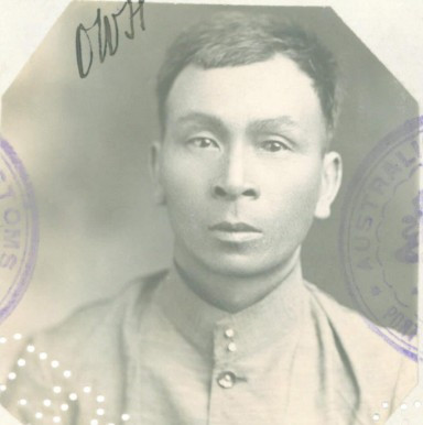 Hee Moon aged 46 in 1913 from his CEDT paperwork (source: NAA: K1145, 1913/71)