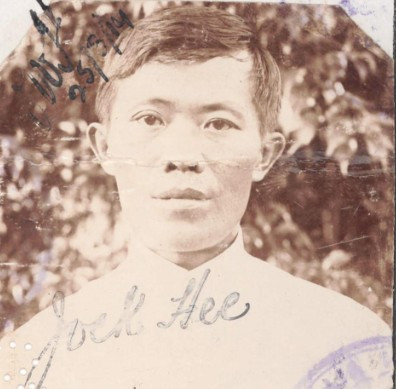 Jock Hee aged 41 in 1914 from his CEDT paperwork (source: NAA: K1145, 1914/84)