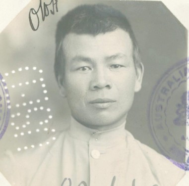 Jor Sing aged 33 in 1913 from his CEDT paperwork (source: NAA: K1145, 1913/73)