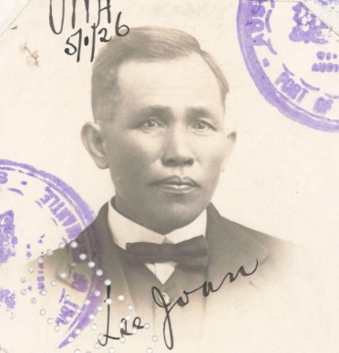 Lee Joan aged 50 in 1926 from his CEDT paperwork (source: NAA: K1145, 1926/6)