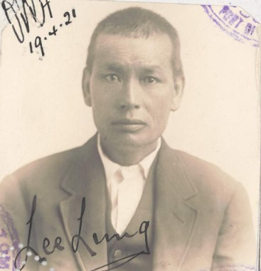 Lee Long aged 50 in 1921 from his CEDT paperwork (source: NAA: K1145, 1921/85)