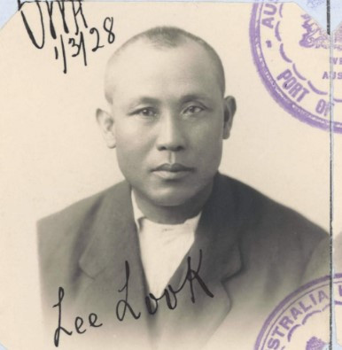 Lee Look aged 50 in 1928 from his CEDT paperwork (source: NAA: K1145, 1928/32)