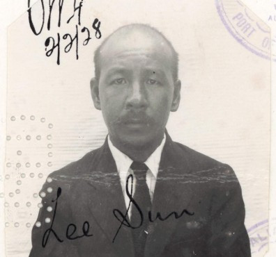 Lee Sun aged 50 in 1928 from his CEDT paperwork (source: NAA: K1145, 1928/12)