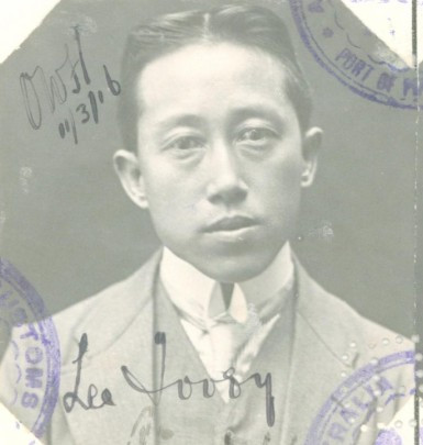 Lee Tooey aged 36 in 1916 from his CEDT paperwork (source: NAA: K1145, 1916/83)