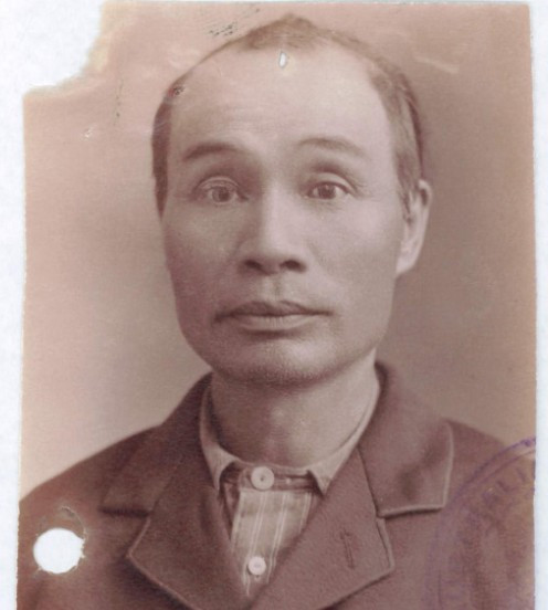 Louey Len aged 52 in 1903 from his CoD paperwork (source: NAA: K1145, 1903/85)