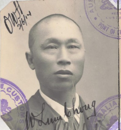 Lum Chong W aged 46 in 1914 from his CEDT paperwork (source: NAA: K1145, 1914/123)