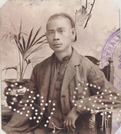 Man Hop aged 50 in 1911 from his CEDT paperwork (source: NAA: K1145, 1911/58)