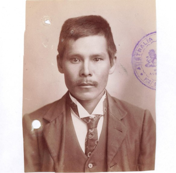 Moon Sing aged 35 in 1904 from his CoD paperwork (source: NAA: K1145, 1904/17)