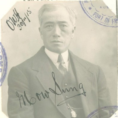 Mow Sung aged 51 in 1915 from his CEDT paperwork (source: NAA: K1145, 1915/174)