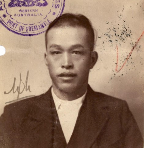 Sam Long aged 26 in 1904 from his CoD paperwork (source: NAA: K1145, 1904/33)