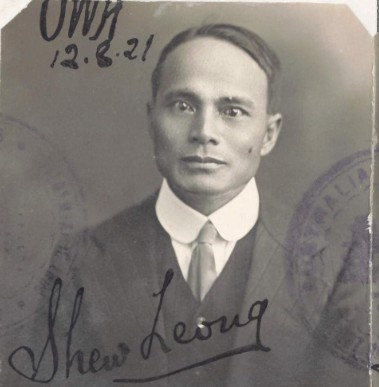 Shew Leong aged 50 in 1921 from his CEDT paperwork (source: NAA: K1145, 1921/124)