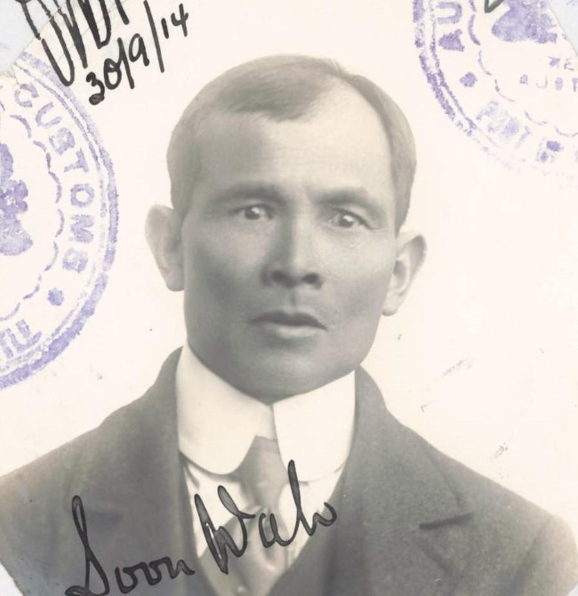 Soon Wah aged 53 in 1921 from his CEDT paperwork (source: NAA: K1145, 1921/145)