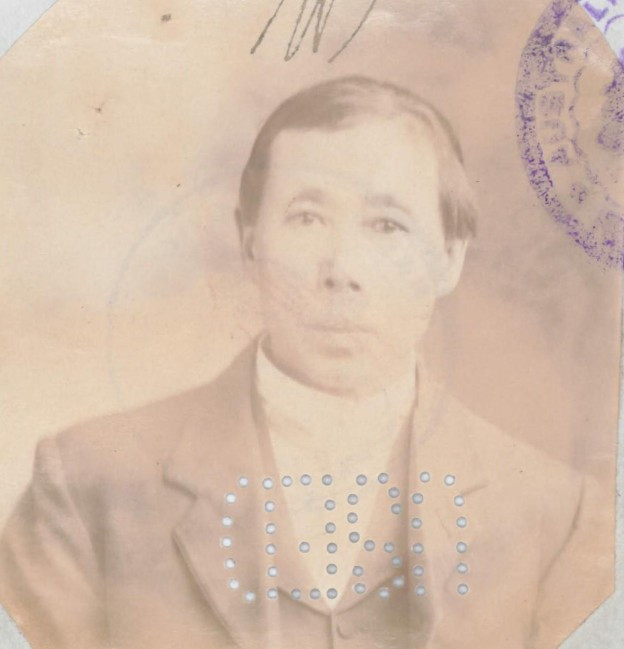 Sun Lee aged 49 in 1909 from his CEDT paperwork (source: NAA: K1145, 1909/94)