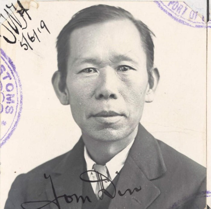 Tom Din aged 51 in 1919 from his CEDT paperwork (source: NAA: K1145, 1919/65) 