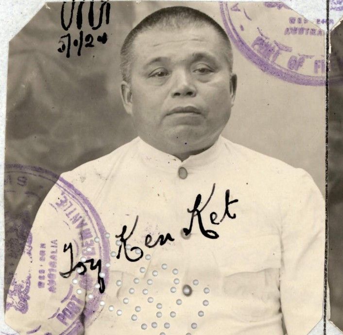 Toy Ken Yet aged 48 in 1924 from his CEDT paperwork (source: NAA: K1145, 1924/1)