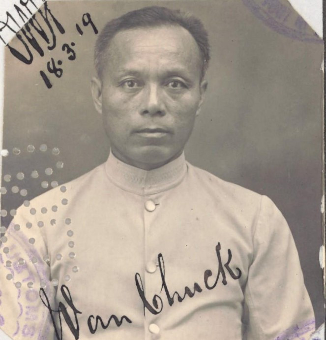 Wan Chuck aged 42 in 1919 from his CEDT paperwork (source: NAA: K1145, 1919/36)