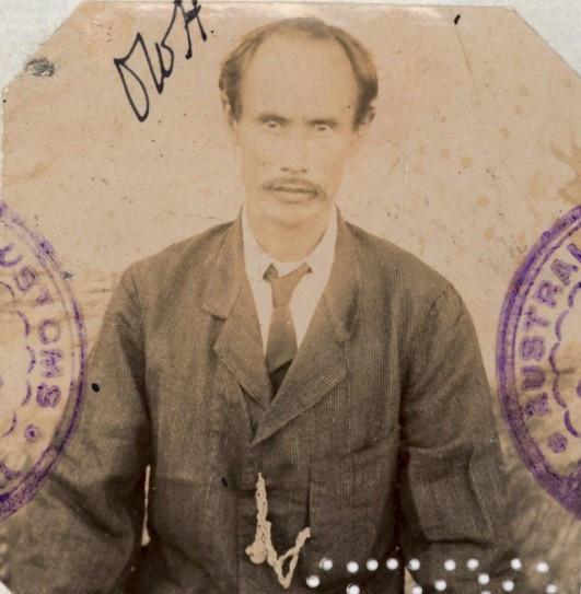 Wong Tak Kong aged 49 in 1912 from his CEDT paperwork (source: NAA: K1145, 1912/60)