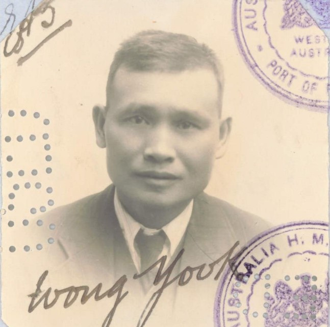 Wong Yook aged 48 in 1930 from his CEDT paperwork (source: NAA: K1145, 1930/61)