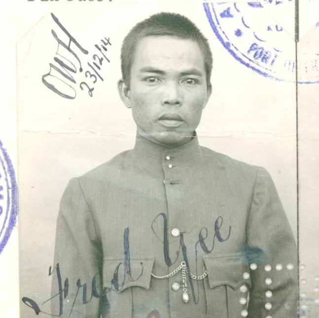 Yee Fred aged 29 in 1914 from his CEDT paperwork (source: NAA: K1145, 1914/184)