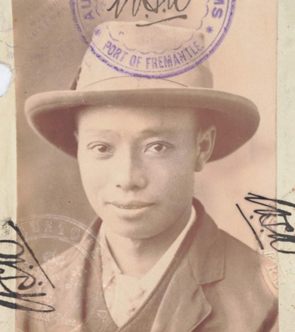Yee Mong aged 32 in 1905 from his CoD paperwork (source: NAA: K1145, 1905/48)