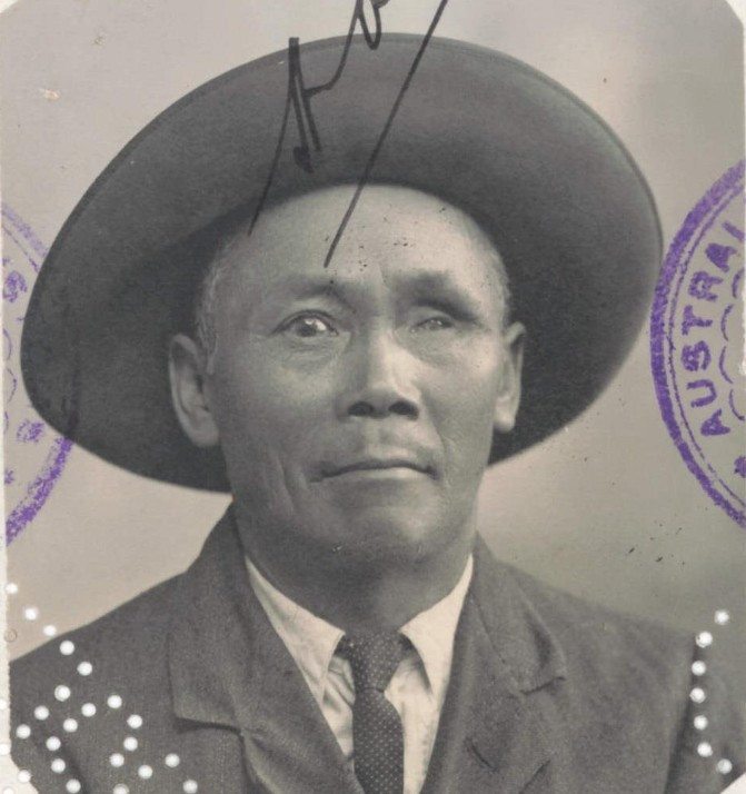Yip Cheong aged 61 in 1911 from his CEDT paperwork (source: NAA: K1145, 1911/104)
