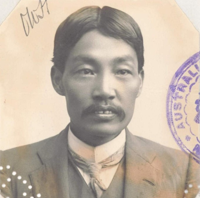 Yuen Corkon aged 40 in 1912 from his CEDT paperwork (source: NAA: K1145, 1912/149)