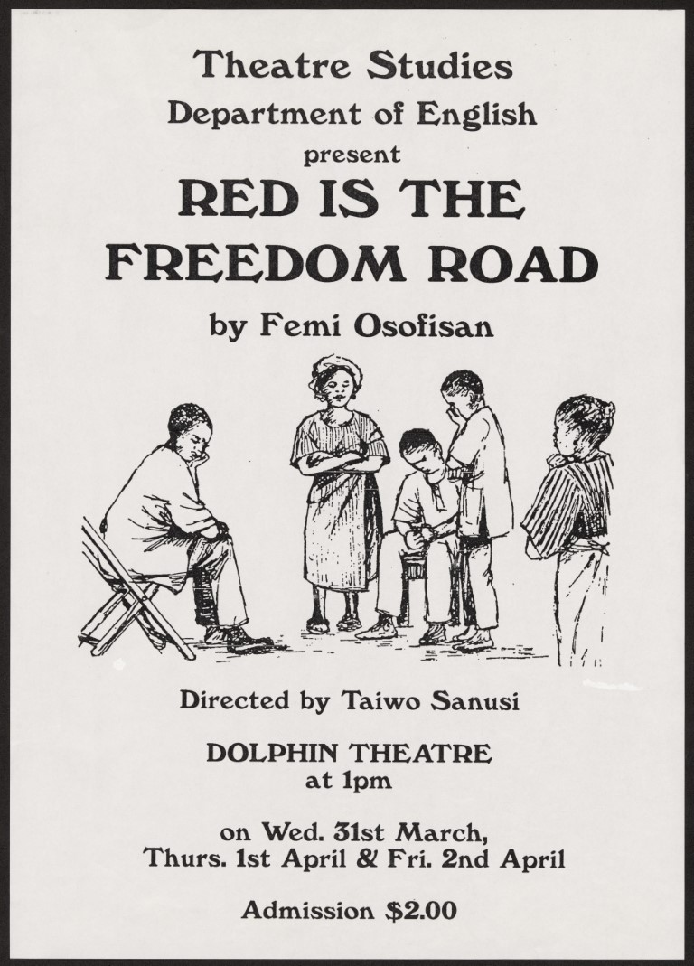 Red is the freedom road, 1993. Poster