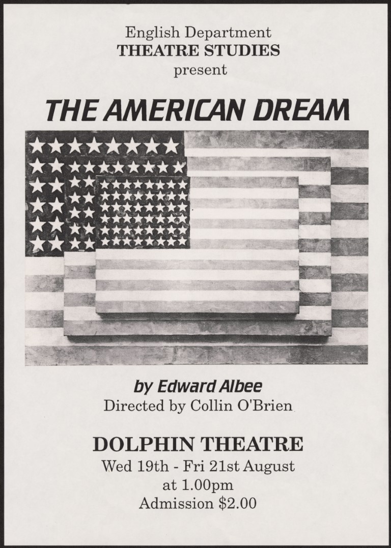 The American dream, 1992. Poster