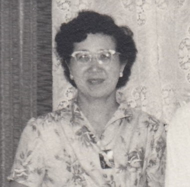 Photograph of Fong Irene aged 48 in 1955. From a Christmas Day family photograph generously shared by the Fong family.