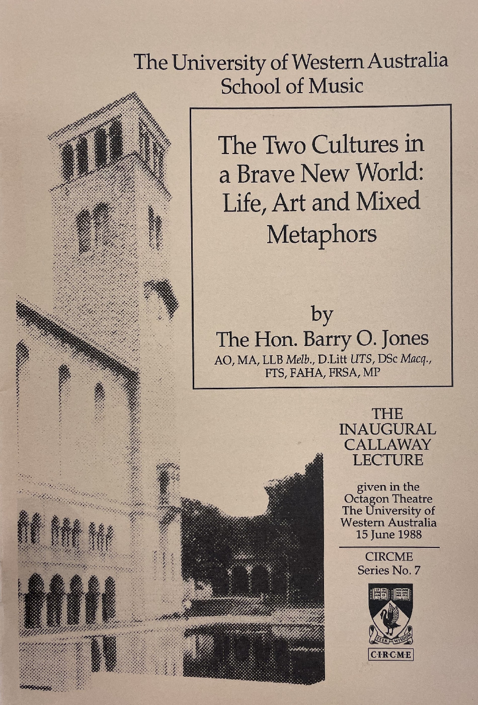 The Two Cultures in a Brave New World: Life, Art and Mixed Metaphor