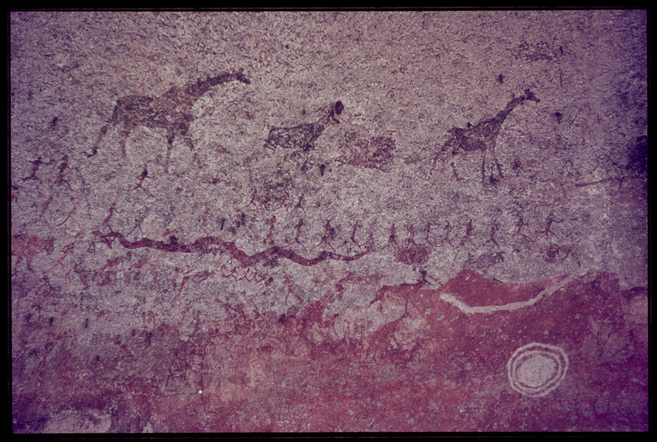Central panel at Mapata photographed by Peter Genge in 1985.