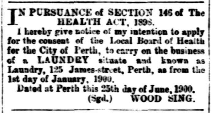 Wood Sing Laundry, Perth