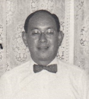 Fong Melvin Kenneth aged about 39 in 1955. From a Christmas Day family photograph generously shared by the Fong family.