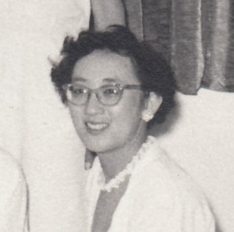 Fong Shirley Moya aged about 28 in 1955. From a Christmas Day family photograph generously shared by the Fong family.