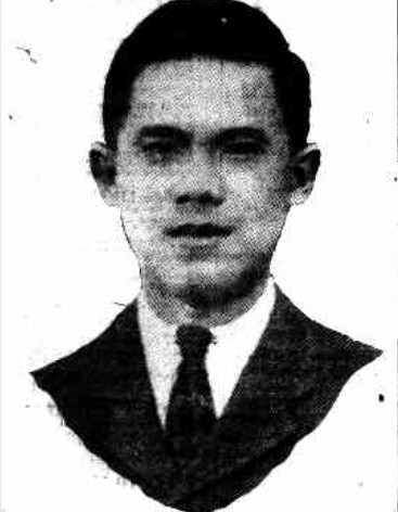 Raymond Yuen pictured in a newspaper report (source: Mirror, 17 April 1926, p. 1).