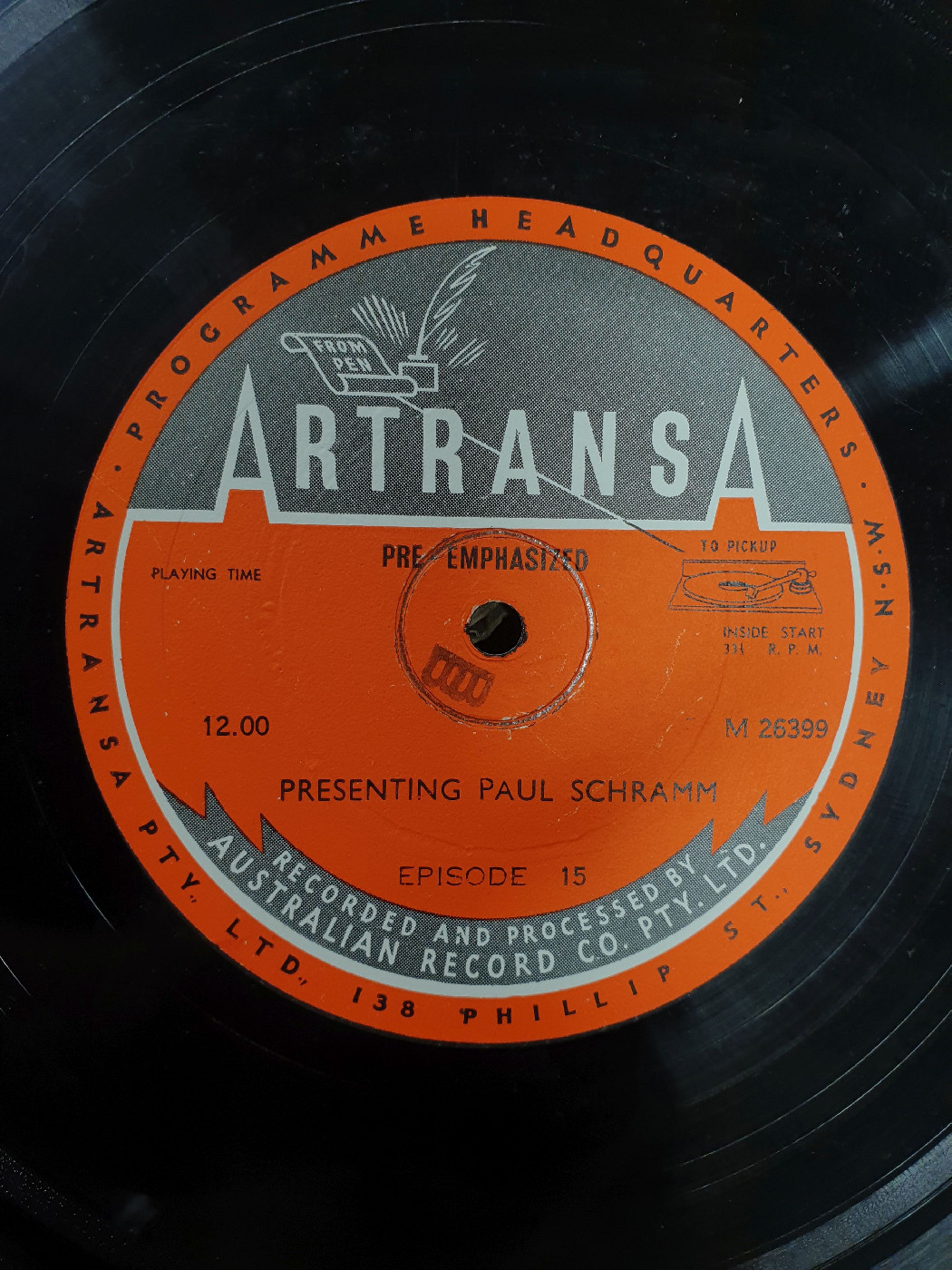 Presenting Paul Schramm. Episode 15 ; Presenting Paul Schramm. No. 16