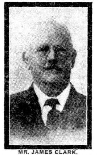 James Clark, photograph published alongside obituary in 1928 (source: Sunday Times 4th November 1928 pg 2).