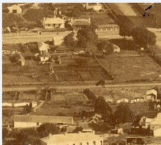 Ah Kim's market garden, at 103 Aberdeen Street, Albany, c. 1890. pictured in the centre of this image. History Great Southern - Kaartdijin Biddi Albany, 0917.
