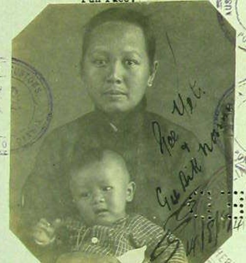 Fong Li Kim aged 22 in 1919 from her CEDT paperwork (source: NAA: E752, 1919/34)
